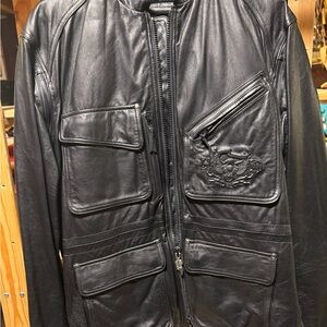Harley-Davidson Black Military Field Jacket